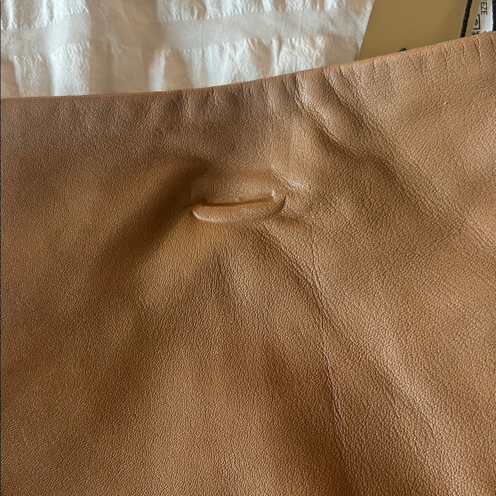 Donna Karan Brown Lambskin Skirt - Picture 7 of 10